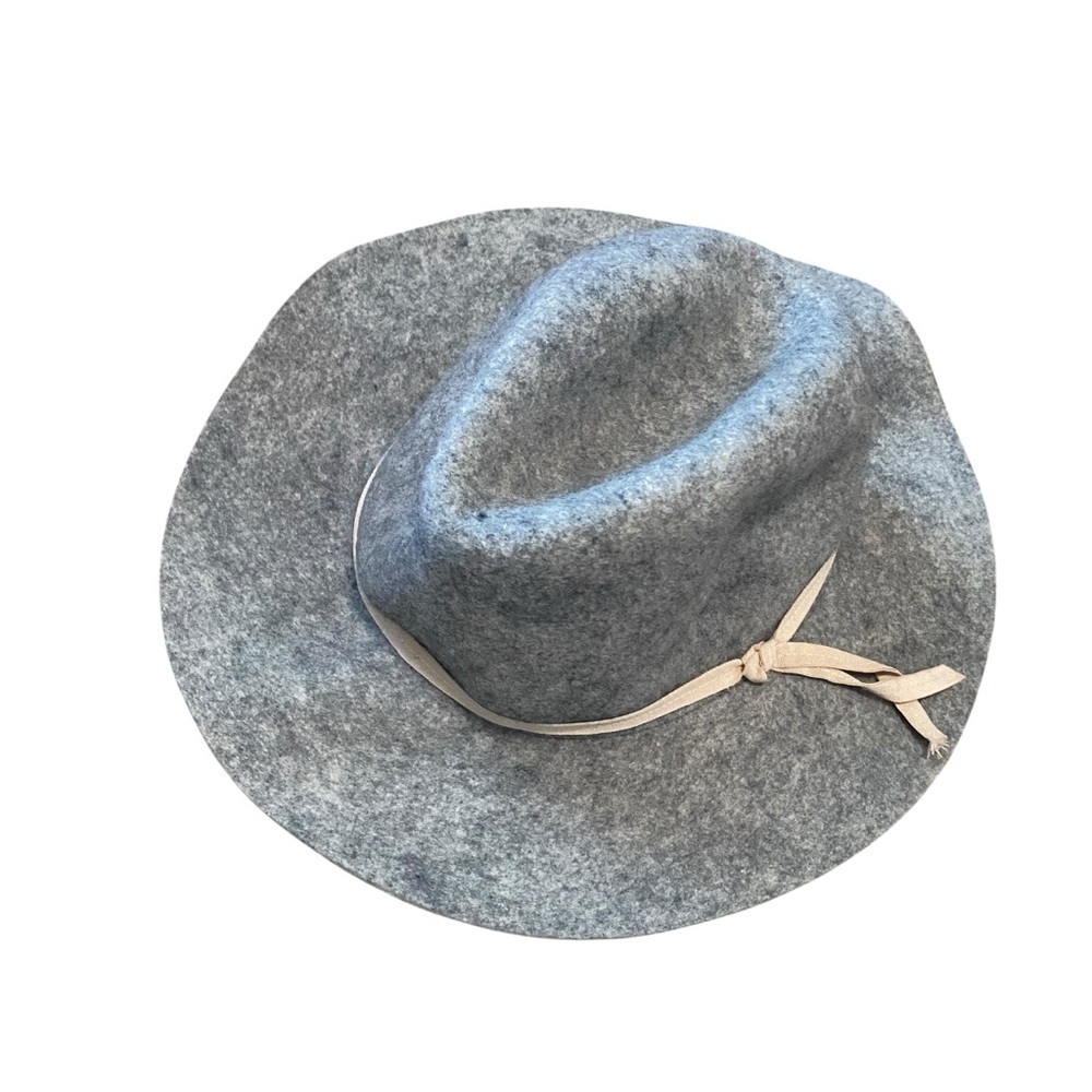 Old Navy 100% Wool Felt Gray Round Derby Hat L/XL